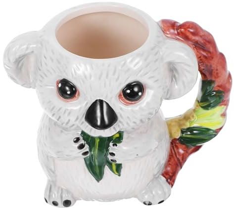 Garneck Keramikbecher Koala-form Für Kaffee Tee Milch Getränke Mit Großem Fassungsvermögen Für Zuhause Büro Dekoratives Trinkgeschirr