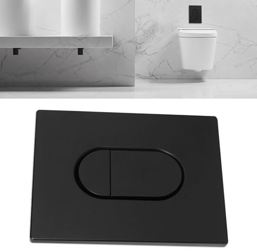 Actuator Plate Toilet Flush Actuation, 2 Quantity and Start & Stop Actuation for Small Inspection Chute Vertical Mounting (Black)