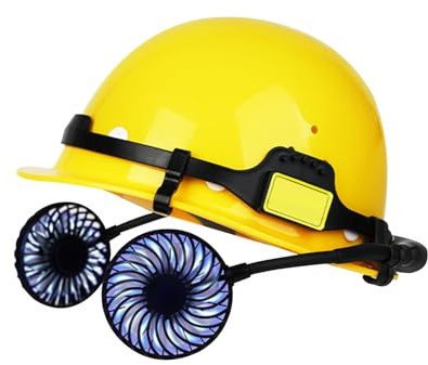 Casco di sicurezza – elmetto rigido ventilato | Angolo regolabile ventilatore ricaricabile per il miglioramento della casa all'aperto cantiere forestale
