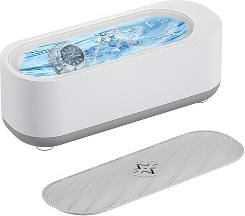 Dispositivo di pulizia ad ultrasuoni per occhiali Ultrasonic Sonic Cleaner per bagno a ultrasuoni 45000 Hz pulitore a ultrasuoni occhiali per la pulizia di occhiali gioielli orologi protesi dentarie