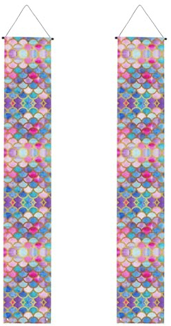 Bunter Regenbogen-Druck, Polyester-Banner, für drinnen und draußen, einfach aufzuhängen, wiederverwendbar
