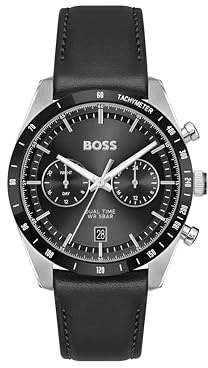 BOSS Multi Zifferblatt Quarz Uhr für Herren Kollektion TOURMASTER - Erhältlich aus Edelstahl oder Lederarmband