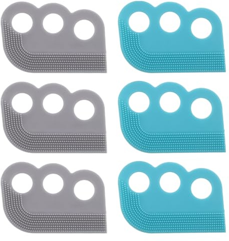 Hohopeti 6pcs Pet Hair Removal Brush Deshedding Comb for Dogs Cats Double-sided Grooming Tool Portable Hair Remover for Upholstery Carpets Car Interiors
