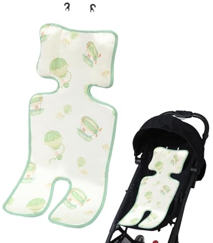 Generico Tappetino Rinfrescante per Passeggino - Cuscino Traspirante Regolabile per Bambini - Tappetino Termoregolatore | per Viaggi all'Aperto, Spiaggia, Campeggio, Bistro, Navicella, Altalena