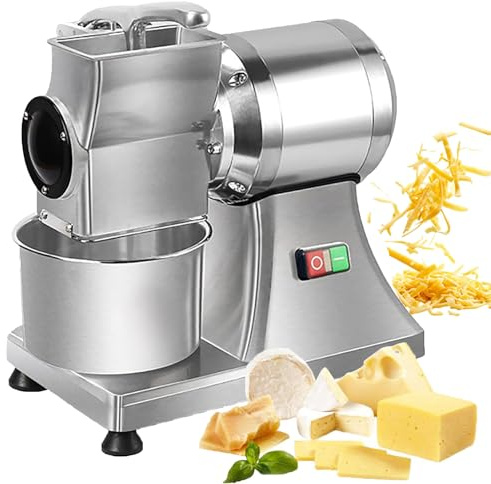 Grattugia Elettrica Per Formaggio, 0,75hp 550w Macchina Professionale Per Grattugiare Il Formaggio Con Contenitore Per Formaggio, Peperoncino, Tritatutto Di Crusca Di Pane 88lb/ora, Macchina
