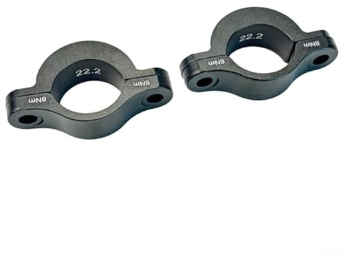 Staffa per manubrio della bicicletta con cuscinetto in lega di alluminio progettata per pista da strada di montagna e bici con cuscinetti antiscivolo forgiati CNC (22,2)