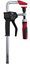 Einhand-Schraubzwinge-EHZ30 Spannweite: 300 mm, Einlegetiefe: (mm) 100/Schiene (mm): 19,5 x 9,5 cm