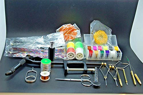 Olax Ensemble de Étau, Thread, Noeud, Aiguille, Tinsel pour Montage de Mouches