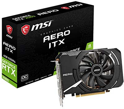 MSI RTX 2060 Aero ITX 6G OC GeForce RTX 2060 6Go GDDR6 - Cartes Graphiques (GeForce RTX 2060, 6Go, GDDR6, 192 bit, 7680x4320 Pixels, PCI Express x16 3.0)