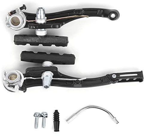 Akozon V-Brake, 1 Paar/2 Paar Mountainbikes, Schwarz, Fahrrad aus Aluminiumlegierung, Bremsen-Set vorne und hinten, V-förmig