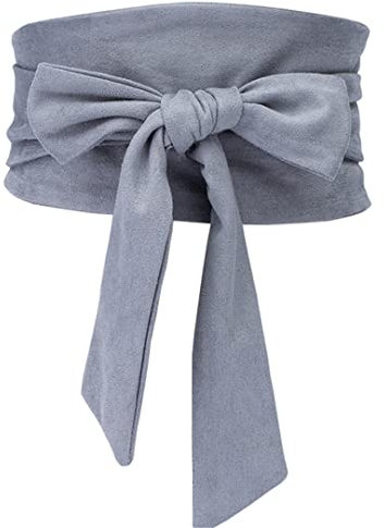 Wildleder-Taillengürtel, breites Korsett, Cinch-Kleid, Gürtel, Kummerbund, Schleife, zum Selbstbinden