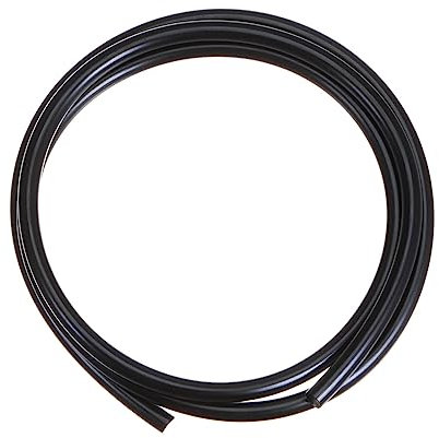 QUARKZMAN PU Trasmissione Cinghia Poliuretano Rotondo Cinghie 6mm Dia 3.3ft(1 Meter) Lunghezza Liscio Superficie Uretano Cintura per Trasmissione Trasmissione, Nero