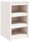 vidaXL Mueble de Cocina Exterior Madera Maciza Pino Blanco 55x55x92 cm