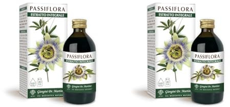 Dr. Giorgini Integratore Alimentare, Passiflora Estratto Integrale Liquido Analcoolico - 200 ml (Confezione da 2)