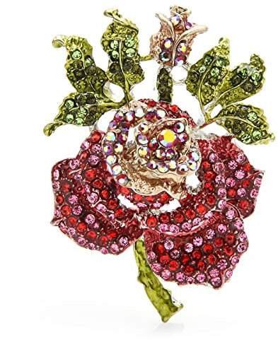 QQYDZSW Brosche Pin Corsage Art Deco Rose Broschen Frauen Unisex Blume Party Casual Brosche Pins