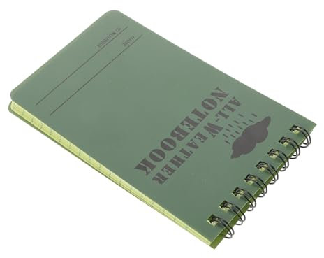 Milisten Wasserdichtes Spiralnotizbuch Kompaktes Tragbares Notizbuch Für Outdoor-aktivitäten Für Büro Schule Und Freizeit Camouflage Praktische Verwendung