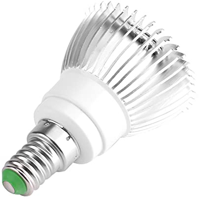 LUCKDANO LED Wachsen Glühbirne Blumenpflanze Hydroponische Wachstumsbirne 18W 18 LED Wachsen Lampe Pflanzenanbau Lampe Vollspektrum für Blütenhydroponic Saatgut Organisches Gewächshauspflanze (E14)