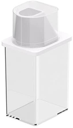 JINGYAN Azucareros Recipiente hermético para cereales, dispensador de avena con pico de vertido, taza medidora, cocina, alimentos, azúcar, grano, harina, nueces, organizador de almacenamiento