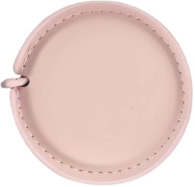 JINGYAN Metri a nastro Retractable Soft Tape Measure Leather Case Pocket Double Scale Flexible Measuring Ruler For Fabric Body Waist(Pink)