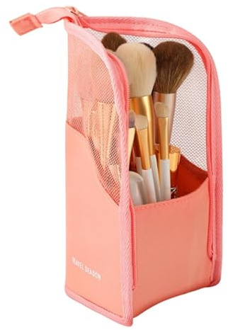 Borsa Da Toeletta Donna In Piedi,Astuccio Porta Cosmetici Portatile - Portapennelli per Trucco Pieghevole | per Spazzolino Dentifricio Donna Casa Campeggio Trucco Valigia Mensola Bagno
