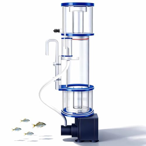 MRJYK 100-150l Aquarium Surface Skimmer, Protein Skimmer, 3-level Adjustable Height Bracket, Air Intake Silencer, With Needle Brushes, Powerful Suction Cup, For Fish Tank
