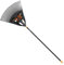 Fiskars Scopa per foglie, 27 denti, Larghezza: 65 cm, Denti in plastica/Manico in alluminio, Nero/Arancione, XL, Solid, 1015645