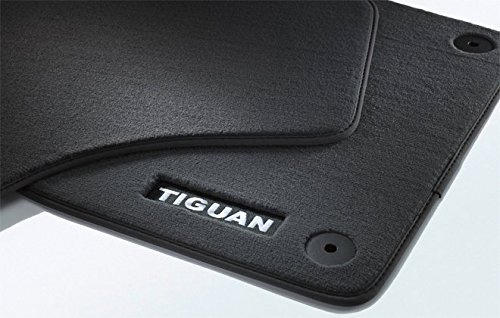 Original Volkswagen VW Ersatzteile Tiguan Original Premium Velours Fußmatten, vorn+hinten
