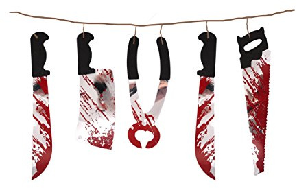 Girlande Folter für Halloween Dekorationen, Größe: 1,80 m, Material Kunststoff