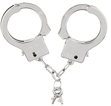 DEGUISE TOI Manette in plastica - Argento - Taglia Unica