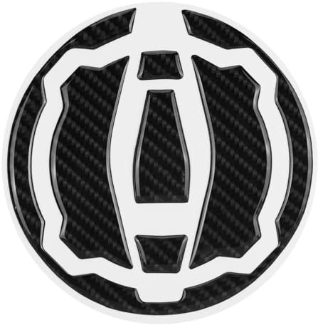 KSTE Aufkleber für Tankdeckel - Tankdeckel für Motorrad aus Kohlefaser, Aufkleber für Schutzdeckel für Kawasaki Z900 Z650 17-18