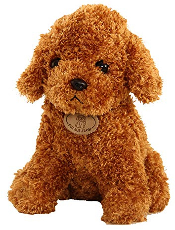 Kinder Plüsch Spielzeug,Realistisch Plüsch Teddy Dog Kuscheltier Stofftier Hund 25cm,süße Hund Plüschtier Kinderspielzeug Geschenk für Jungen,Mädchen,Babys im Kinderzimmer und Kuscheltierliebhaber