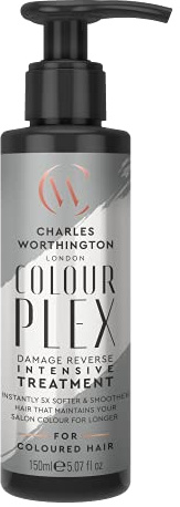 Charles Worthington ColourPlex Damage Reverse Intensive Treatment Intensive Haarkur Deep Conditioner für coloriertes Haar Leave In Conditioner für Frauen und Männer Salon Hair Repair 150ml