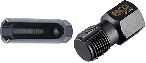 BGS 1138 | Douille pour sonde Lambda | 12,5 mm (1/2) | 22 mm & 65590 | Outil de réparation pour filet de sonde lambda | M18 x 1,5 mm