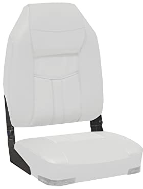 High Back Deluxe Folding Boat Seat (Bianco)