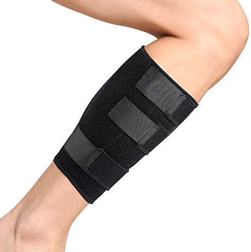 Bandage du Mollet, Manchon de Compression au Mollet Réglable Shin Attelles Compression Calf Wrap Wrap-around Soutien aux Veaux, pour Hommes Femmes Sport