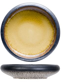 Cosy & Trendy Teller, oval, aus Porzellan, flach, matt, 27 x 23 cm, 4 Stück