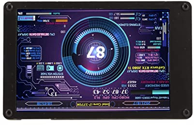 Bewinner Computer-Temperaturmonitor, PC-Sensorpanel, Dynamischer Anzeigemonitor, 3,5-Zoll-IPS-USB-Bildschirm, PC-Temperaturanzeige, CPU-Datenmonitor für Sekundären Bildschirm