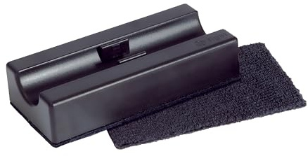 SIGEL Board Eraser magnetisch mit Stiftehalter 13 x 6 cm schwarz | BA150, Praktische Aufbewahrung direkt an Tafel oder Magnetboard
