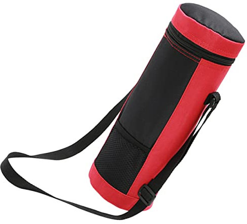 COLLBATH Bolsa Térmica para Vino Portátil 2l Roja Material Resistente Al Calor Bolsa para Botella De Vino para Picnic y Exteriores para Transportar Botellas
