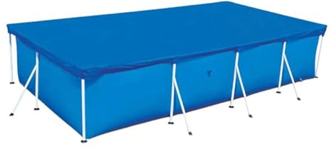 VNSMM Pool Cover Rectangular Pool Cover PE Rectangle Frame Swimming Pool Cover For Outdoor Paddling Above Ground Pool Swimming Pools(264cmx174cm)