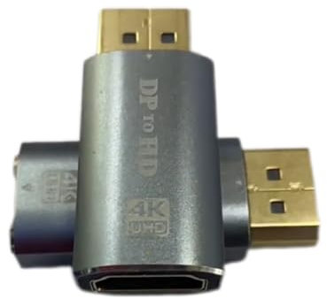 Adattatore DisplayPort a HDMI, DP Adattatore 4K@30Hz/2K@60Hz/1080P@120Hz Adattatore DP a HDMI Compatibile con Dell, Lenovo, HP, Projector, AMD, NVIDIA, Desktop