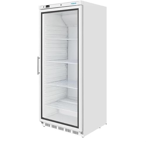 Polar C-Series Upright Display Fridge White, 600 Ltr