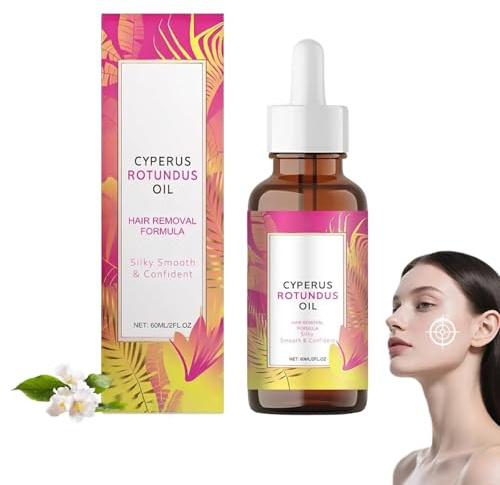 All In One Hair Removal Oil, Cyperus Rotundus Hair Removal Oil, Reduces Unwanted Body Hair, Moisturizing & Soothing, Natural Ingredients, Gentle Skin Care, for All Skin Types (1 pcs)