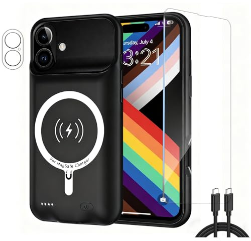 Fraternize para iPhone 17 Funda de Batería Externa Portátil 10.000 mAh Funda de Protección para Teléfono Móvil con Carcasa de Batería Recargable