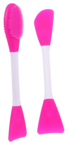 PRETYZOOM Brochas para Mascarillas Faciales Brochas Aplicadoras de Doble Cabezal de Silicona Multifuncional para Mascarillas de Barro Cuidado Piel y Uso Casa