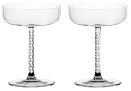 Nachtmann Cocktailgläser Bossa Nova, 2er-Set für stilvolle Drinks, Aus brillantem Kristallglas, 252 ml, Spülmaschinenfest, 106162 | Cocktailgläser für stilvolle Drinks, Aus brillantem Kristallglas, Spülmaschinenfest