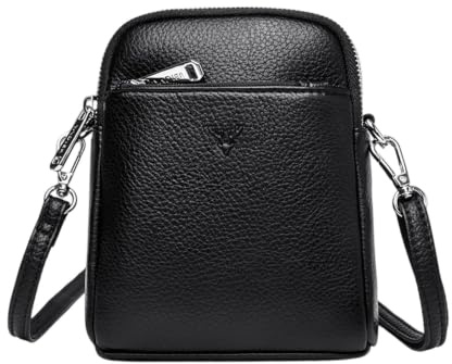 Famzuneu Dirndl Tasche Damen Klein Umhängetasche Hirsch Handtasche PU Leder Trachtentasche mit Handgelenkband & Verstellbar Abnehmbar Schultergurt, Oktoberfest Schultertasche Crossbody Bag