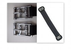 Euroriding GmbH & Co.KG Neoprene-Sattelgurt ohne Elast Schwarz - 65
