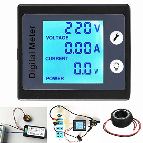 TuToy Ac80V-260V 100A Digital Energiezähler Spannungsprüfer Ampere Voltmeter Transformator