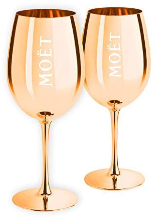 2 Moët & Chandon Ibiza Imperial - Copas de champán (edición limitada), color dorado